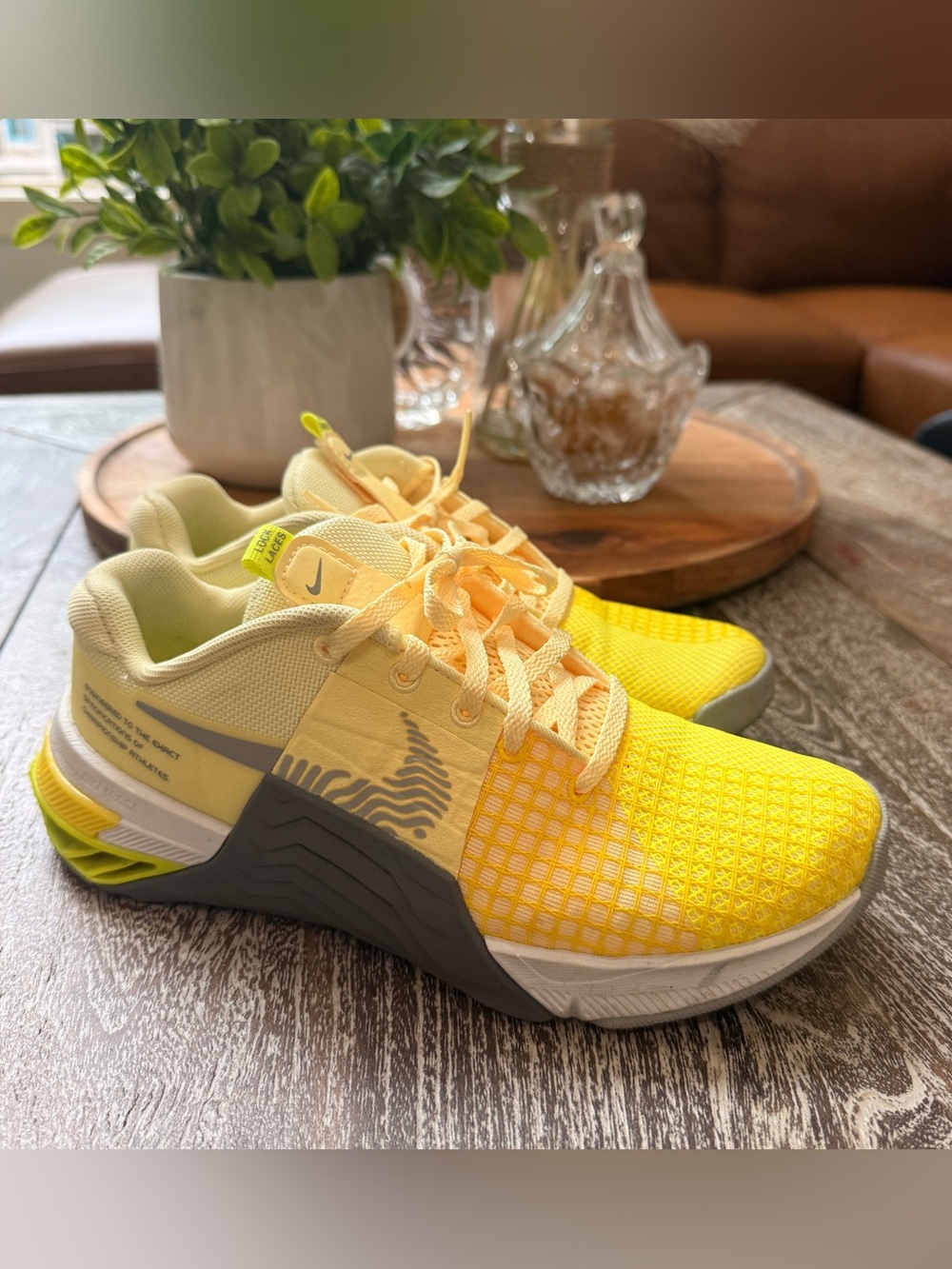 Nike Yellow and Gray Performance Trainers